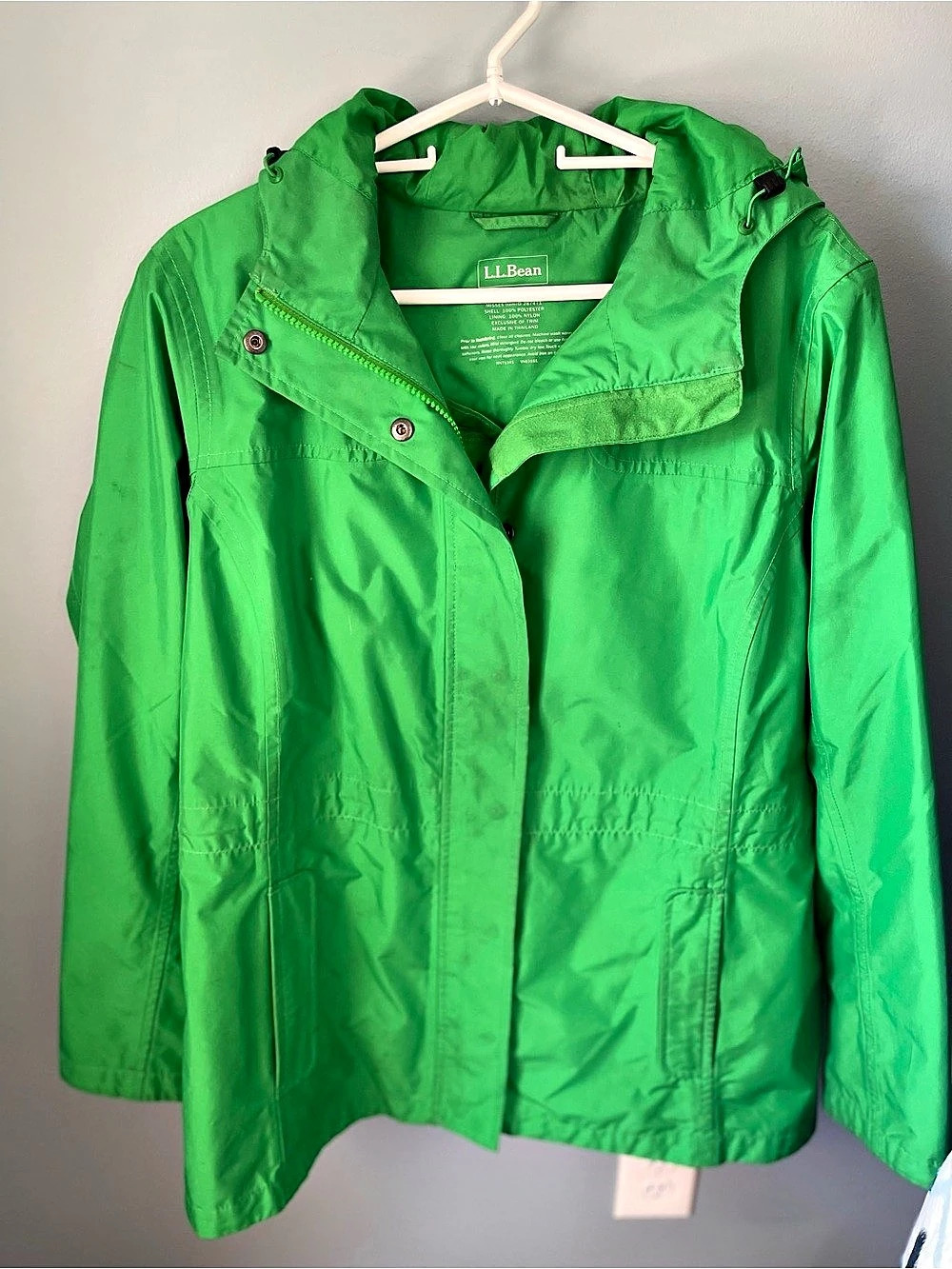 Large.Large.Bean H2OFF Rain Jacket Women's Green Large
